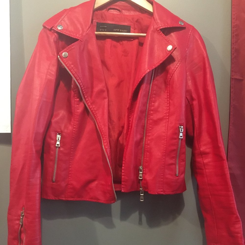 Red Moto Jacket
